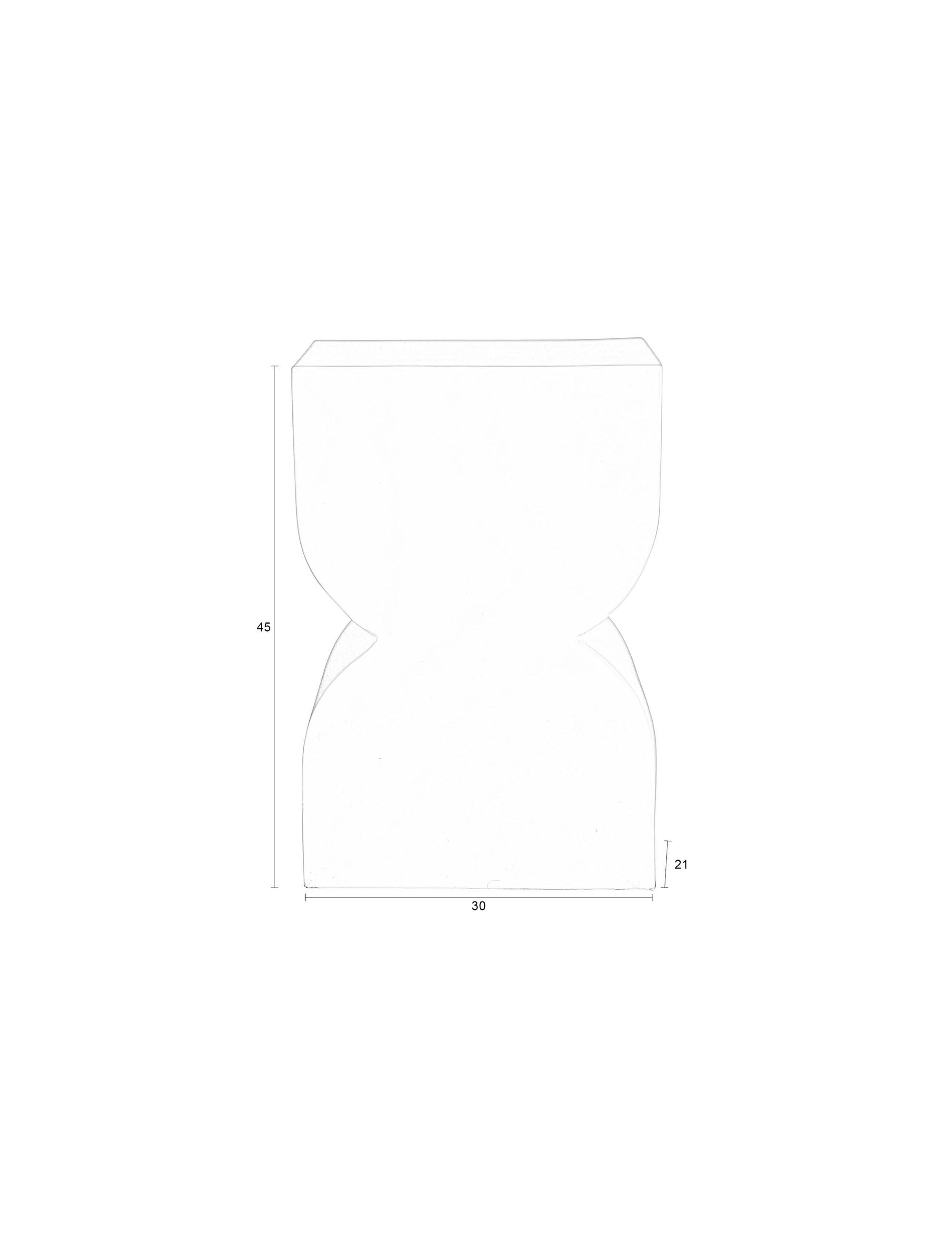 Zuiver Cones Shiny Silver Stool